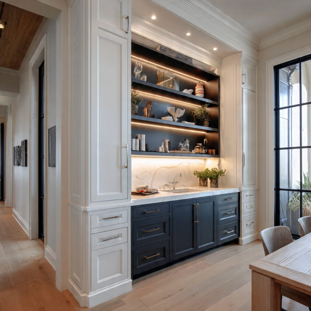 Built-In Lighting Cabinet Ideas