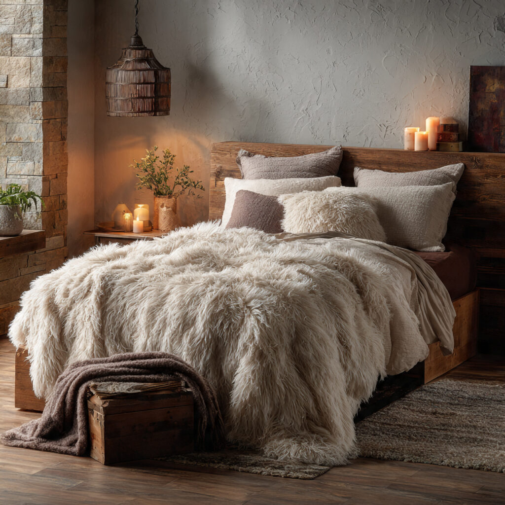 Fluffy Throw Comfort Idea
