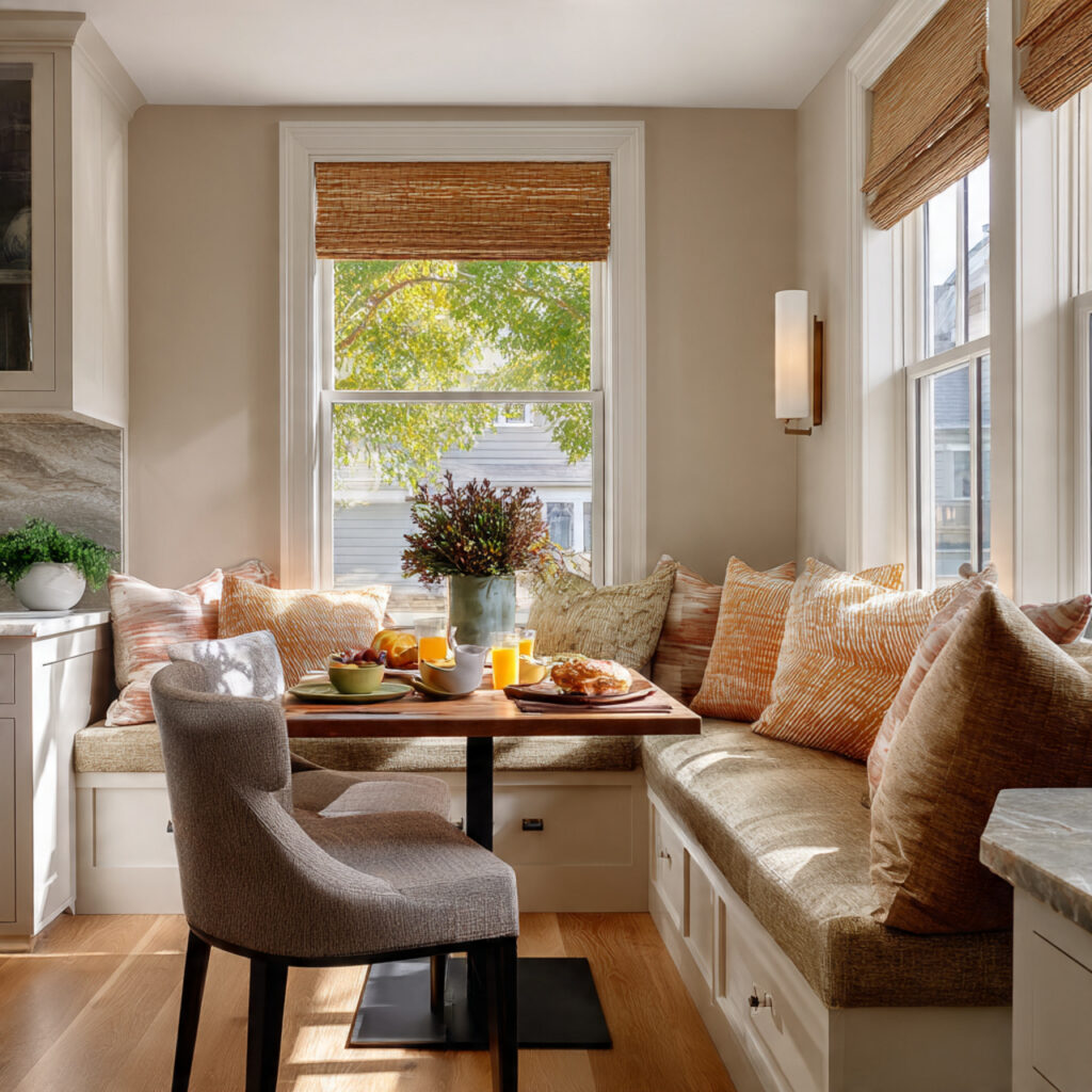 Cozy Breakfast Nook Kitchen Idea
