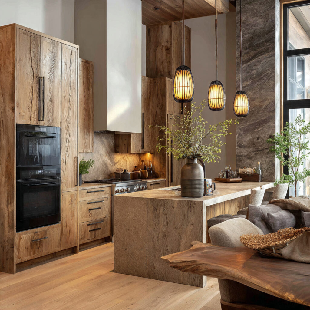 Textured Wood Cabinetry Idea