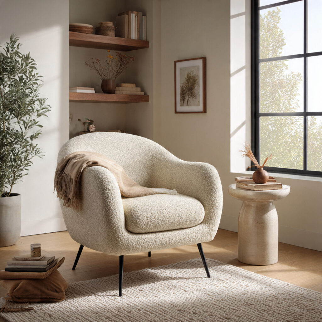 Textured Bouclé Chair Ideas