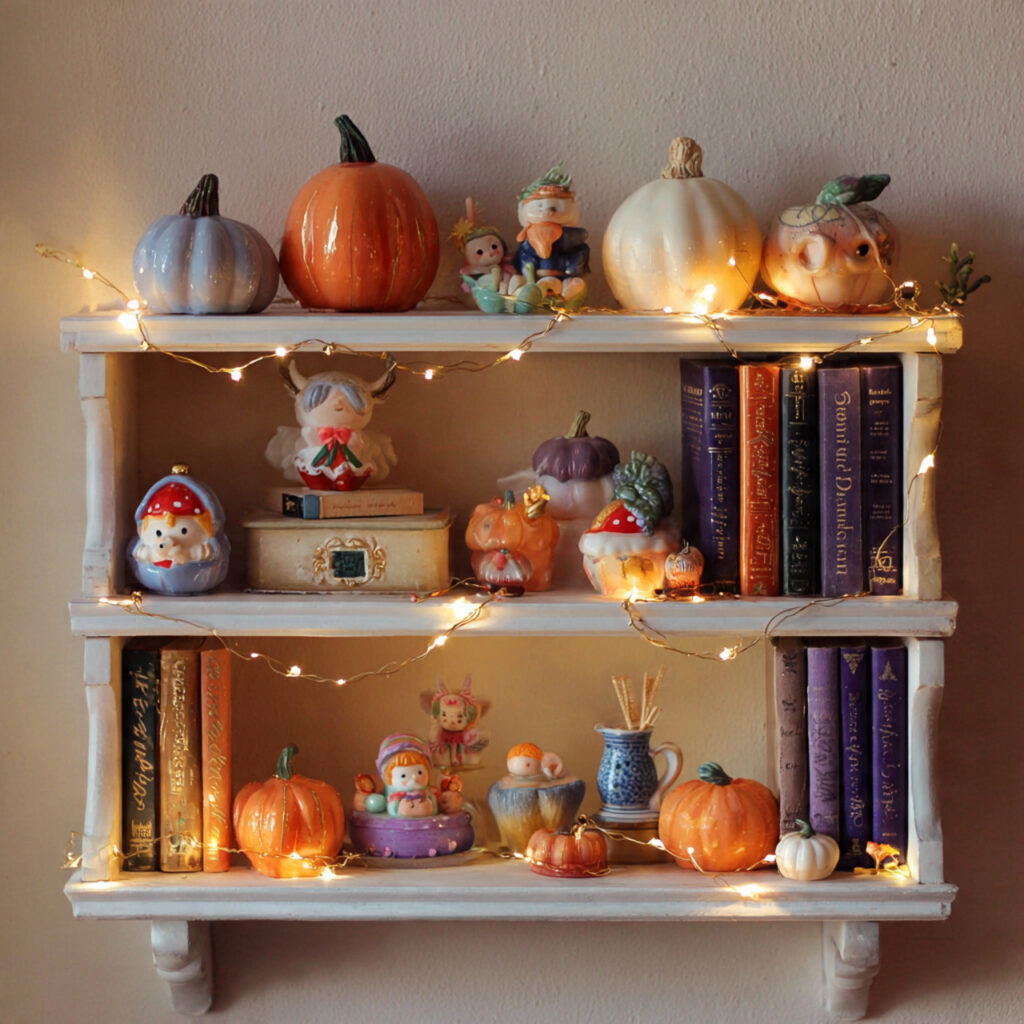 Cute Halloween Shelf Styling Ideas