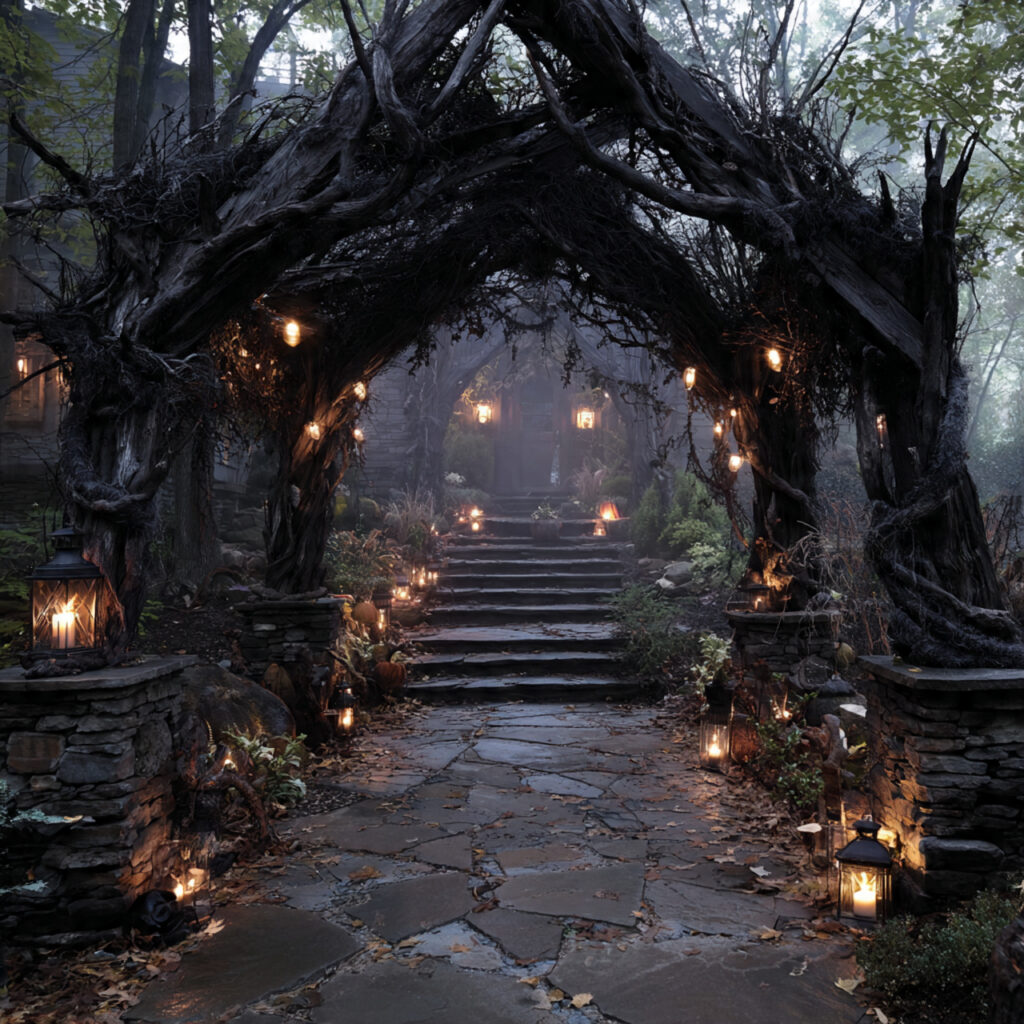 Dark Forest Halloween Yard Ideas