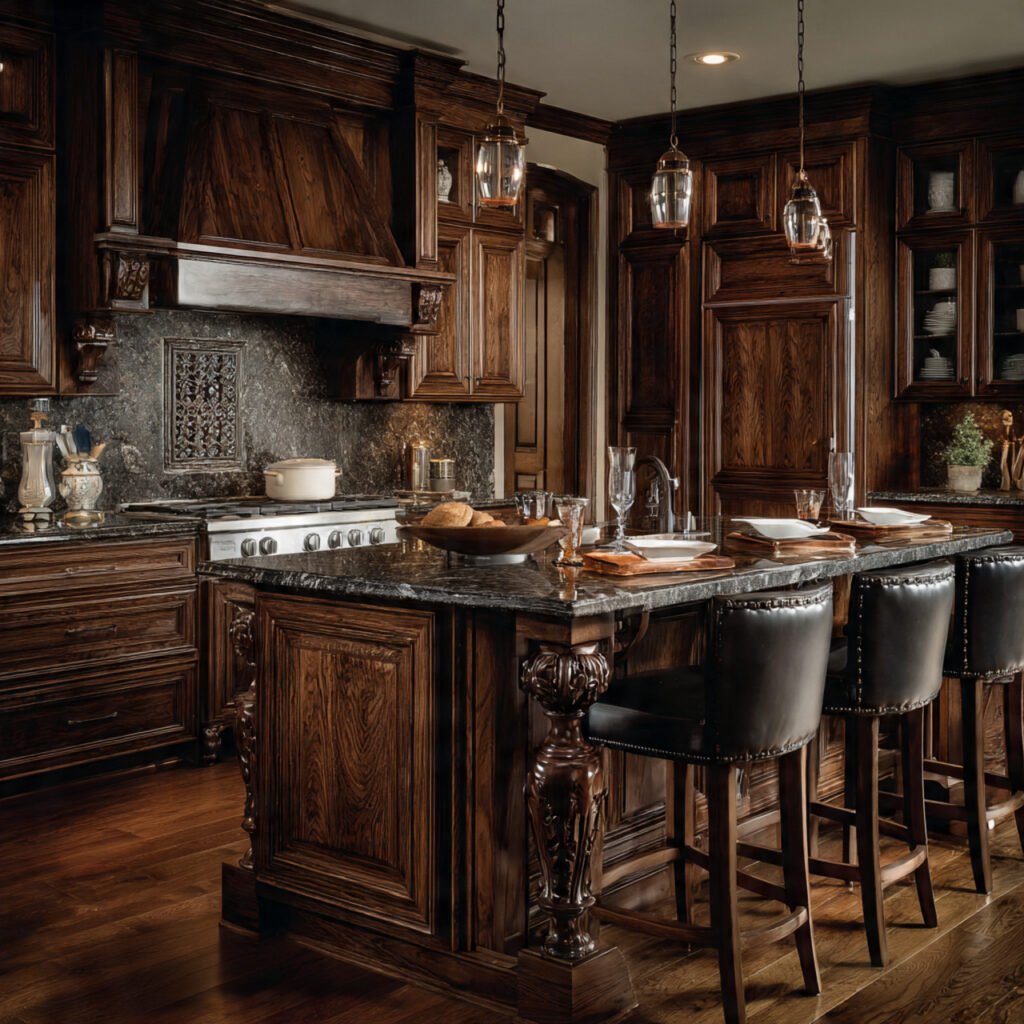 Dark Walnut Rich Tone Cabinet Ideas