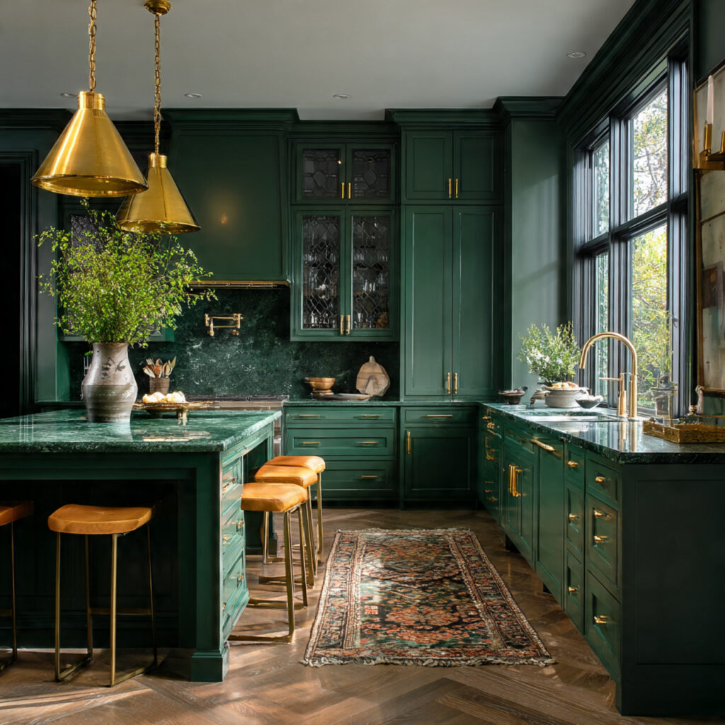 Deep Emerald Kitchen Accent Idea
