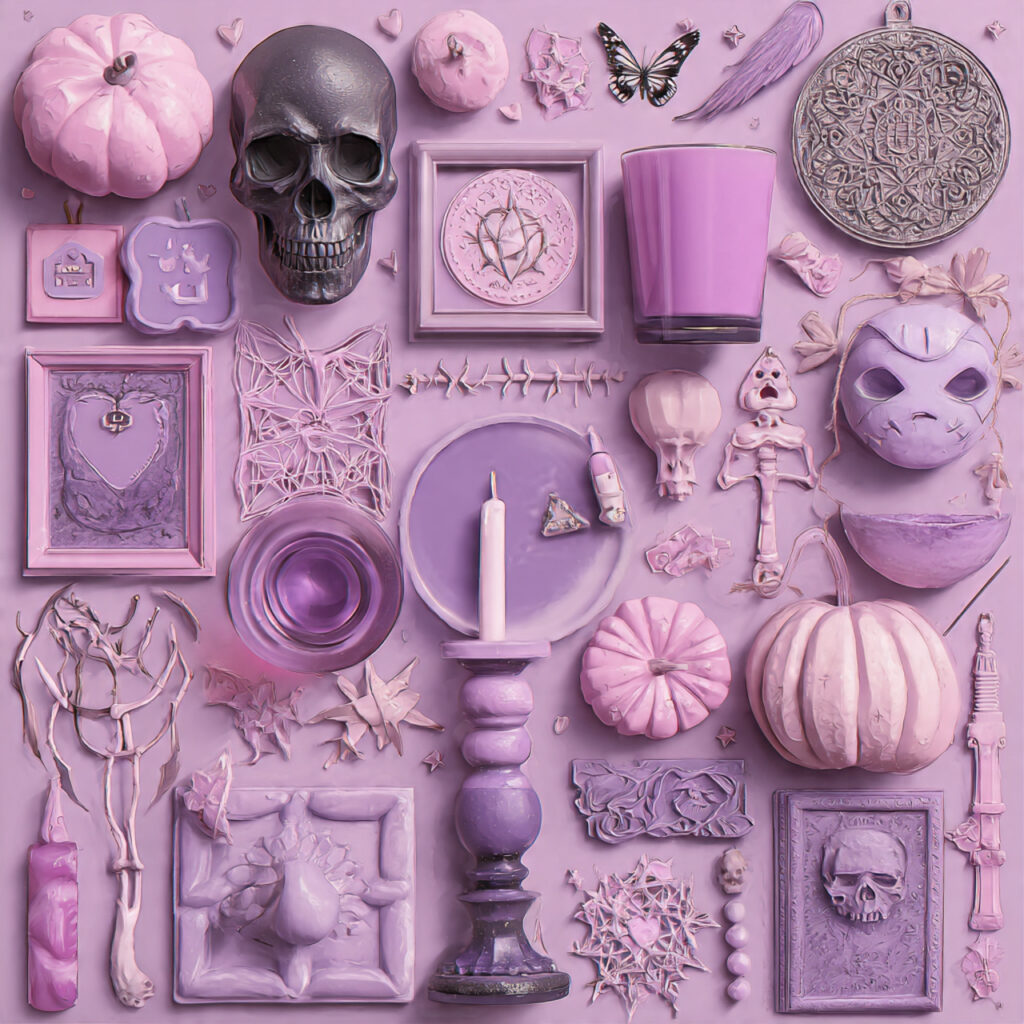 Pastel Goth Halloween Decor Ideas