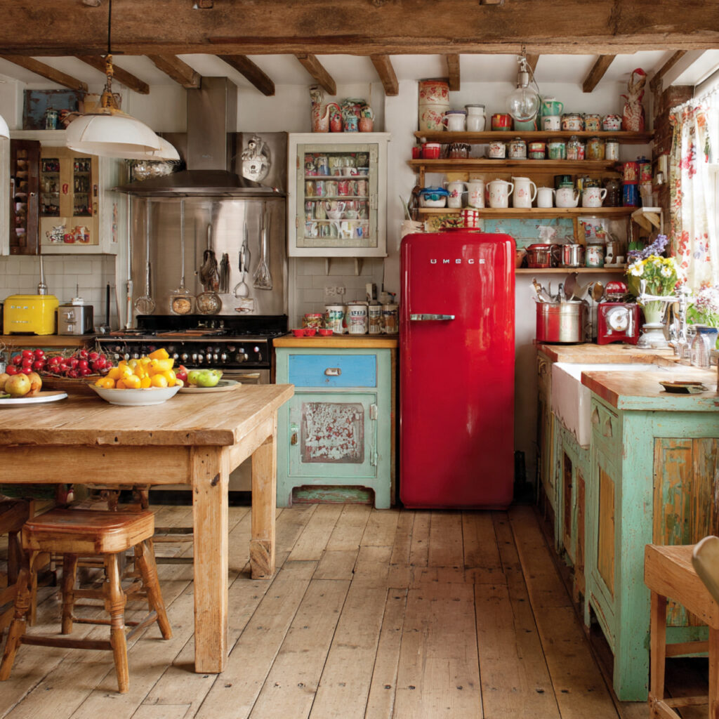 27 Vintage Kitchen Ideas 2026 Ideas Full of Classic Charm 27 Collected Eclectic Vintage Kitchen Ideas