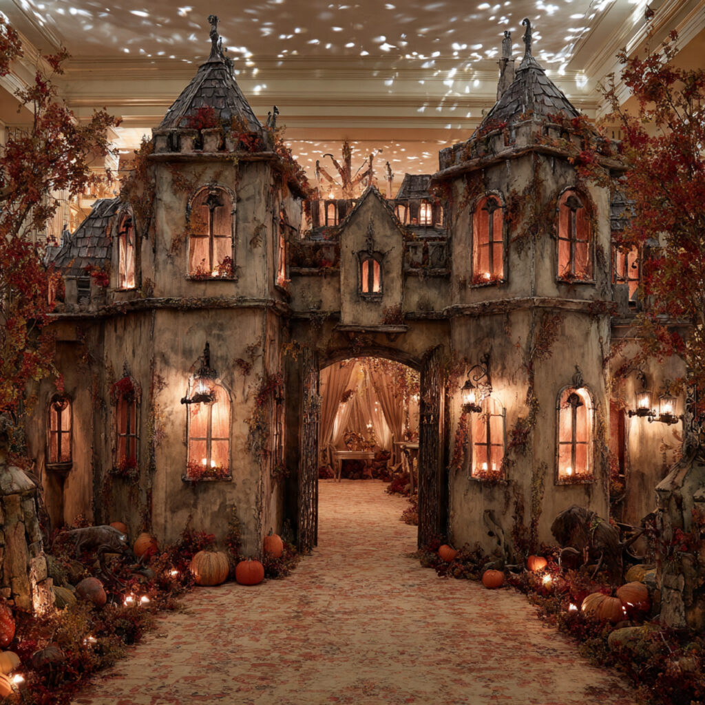 27 Ultimate Halloween Decor Ideas 2026 for Modern & Magical Vibes 17 Enchanted Castle Halloween Decor Ideas