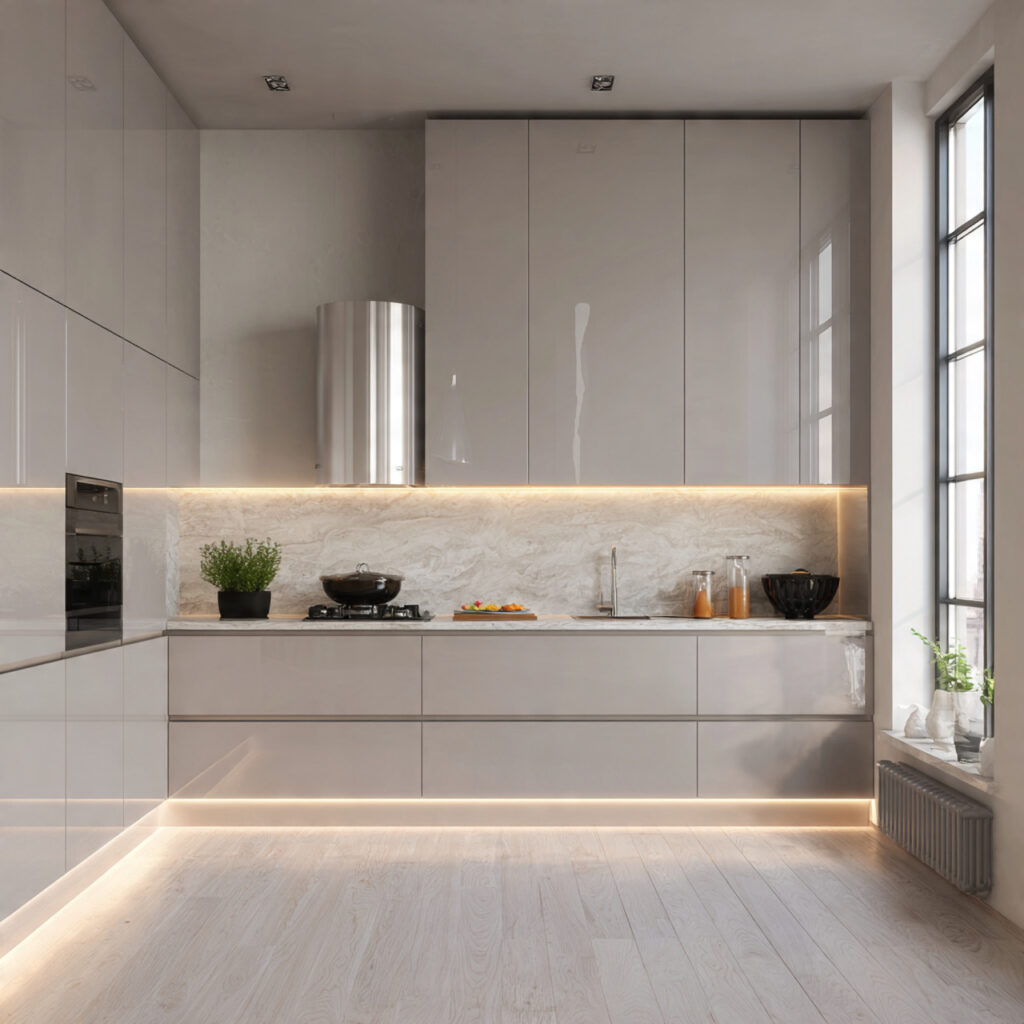 Floating Cabinet Kitchen Idea