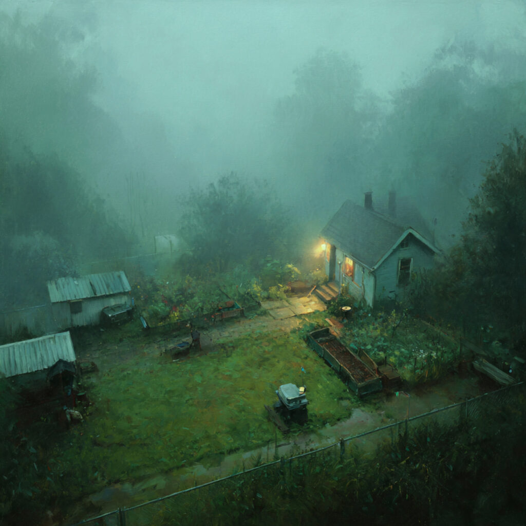 Fog-Filled Yard Atmosphere Ideas