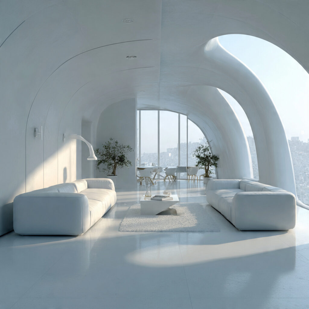 Futuristic Minimal Living Room Ideas