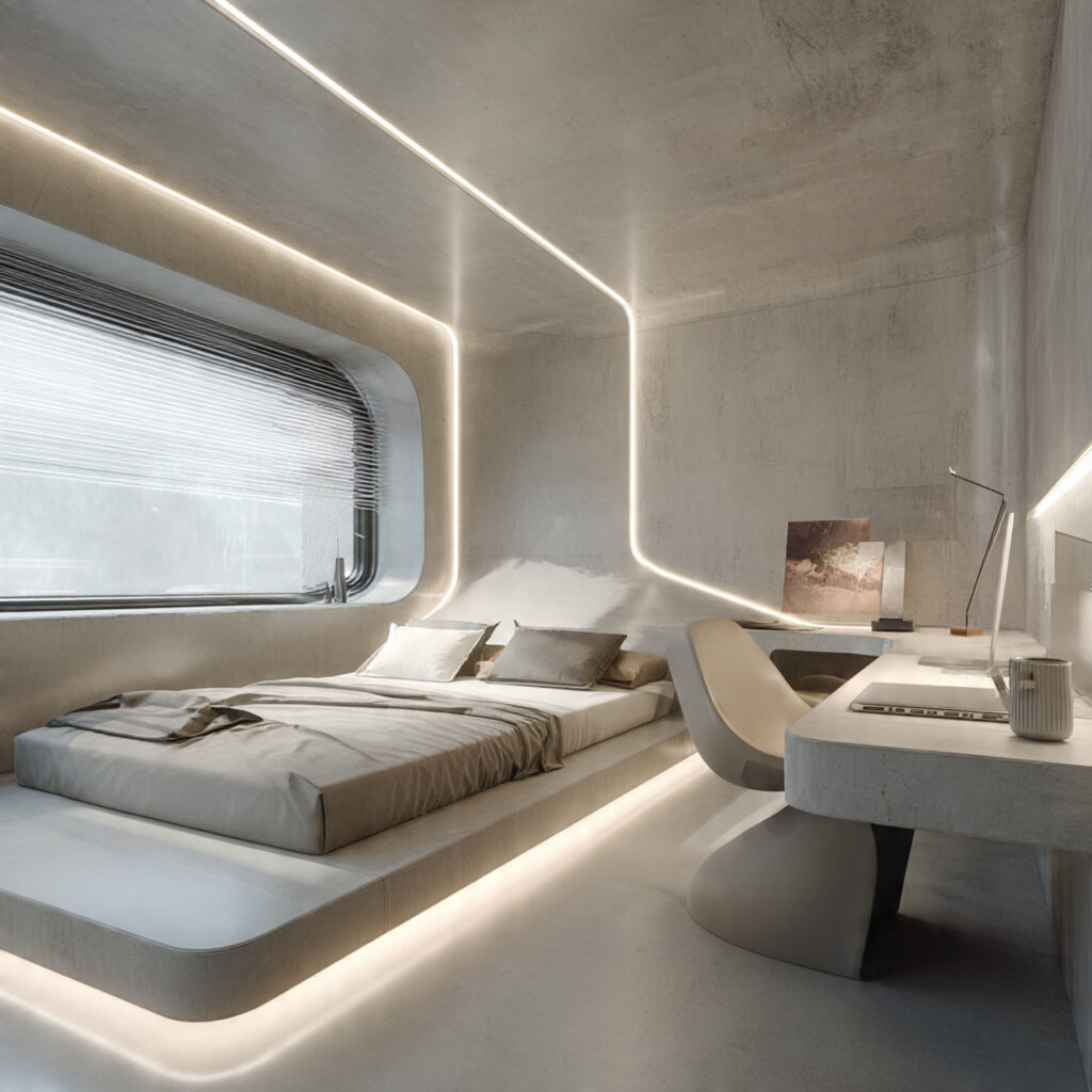 Minimalists Bedroom Ideas 2026 for Modern Calm Spaces 29 Futuristic Minimalist Bedroom Idea