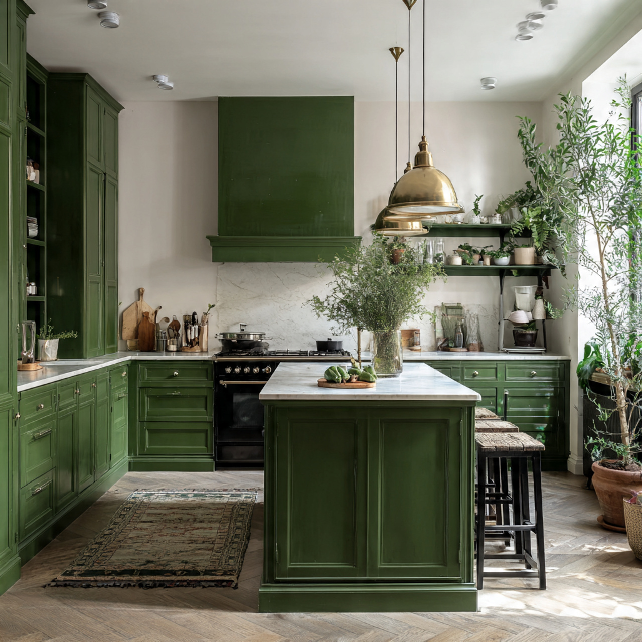 green kitchen ideas 2026