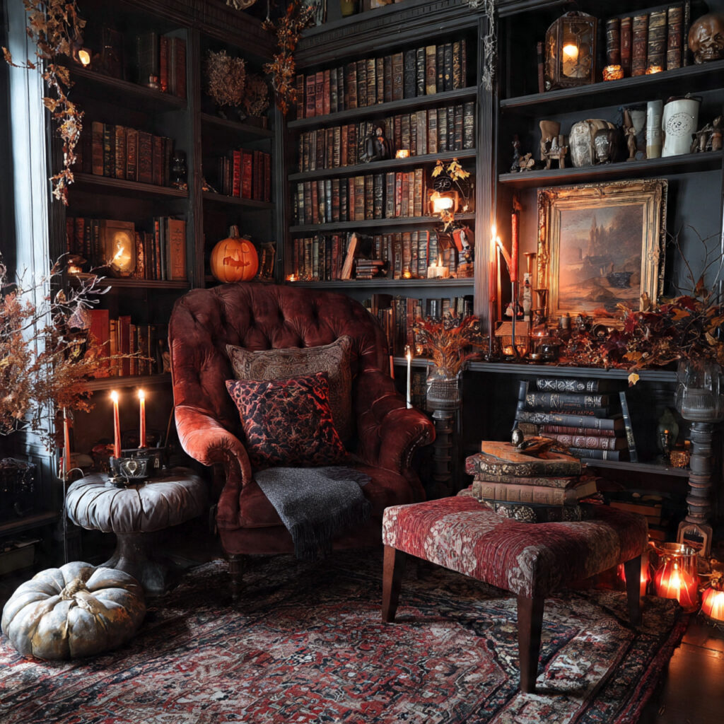Haunted Library Halloween Room Decor Ideas