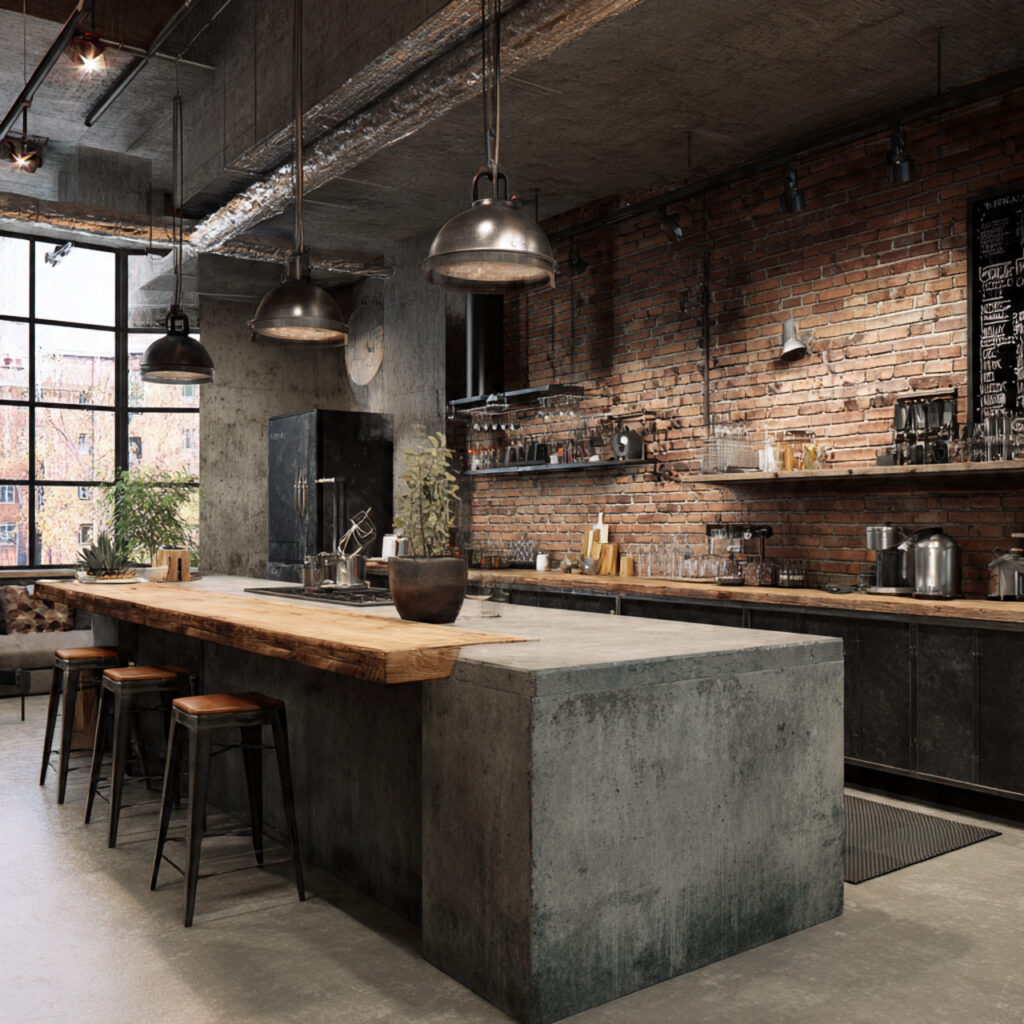 Industrial Chic Kitchen Idea