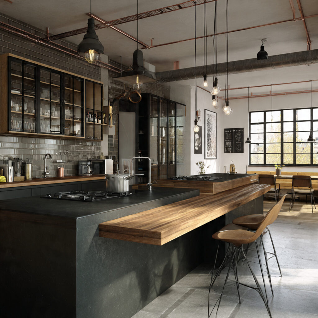 27 Vintage Kitchen Ideas 2026 Ideas Full of Classic Charm 23 Industrial Vintage Fusion Kitchen Ideas