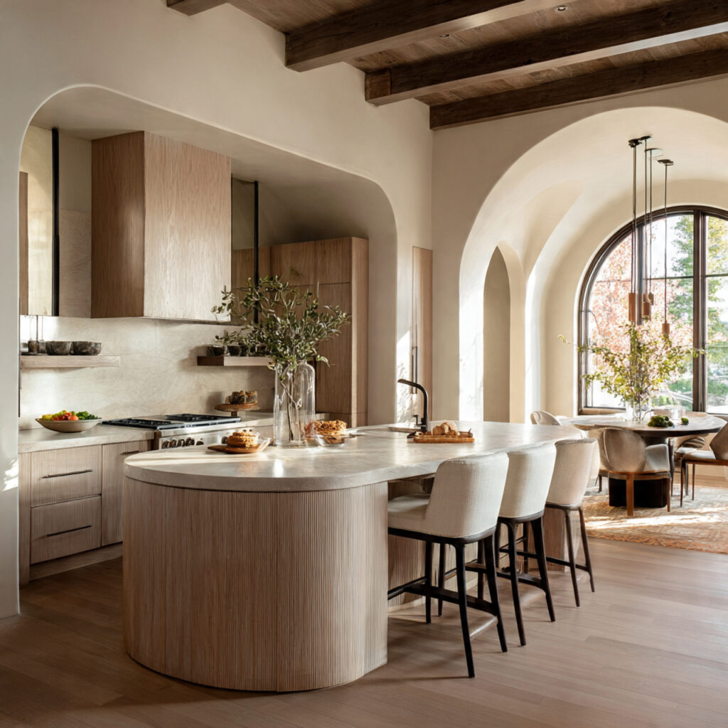 Curved Silhouette Kitchen Idea