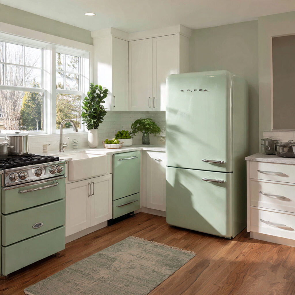 Green Appliances Aesthetic Idea
