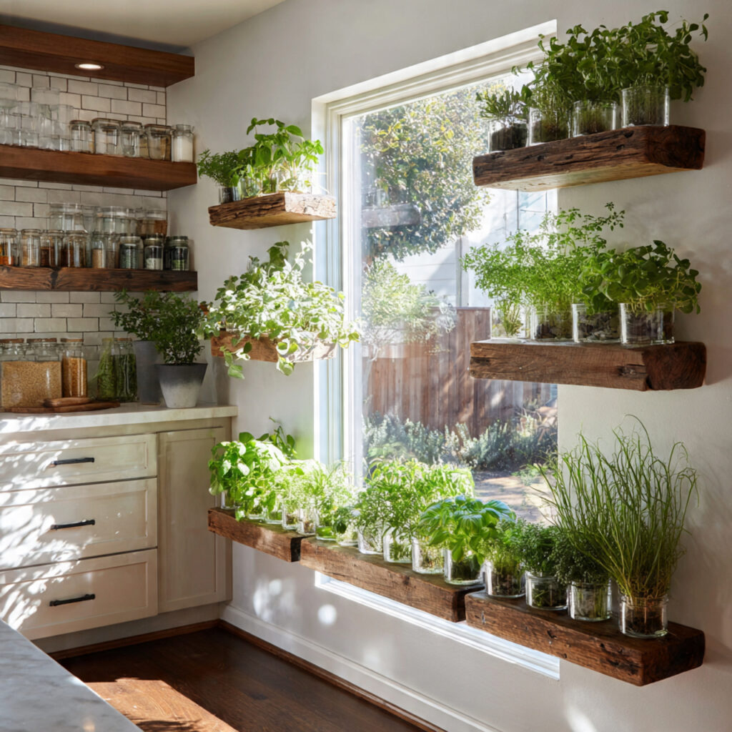 Indoor Herb Garden Kitchen Idea