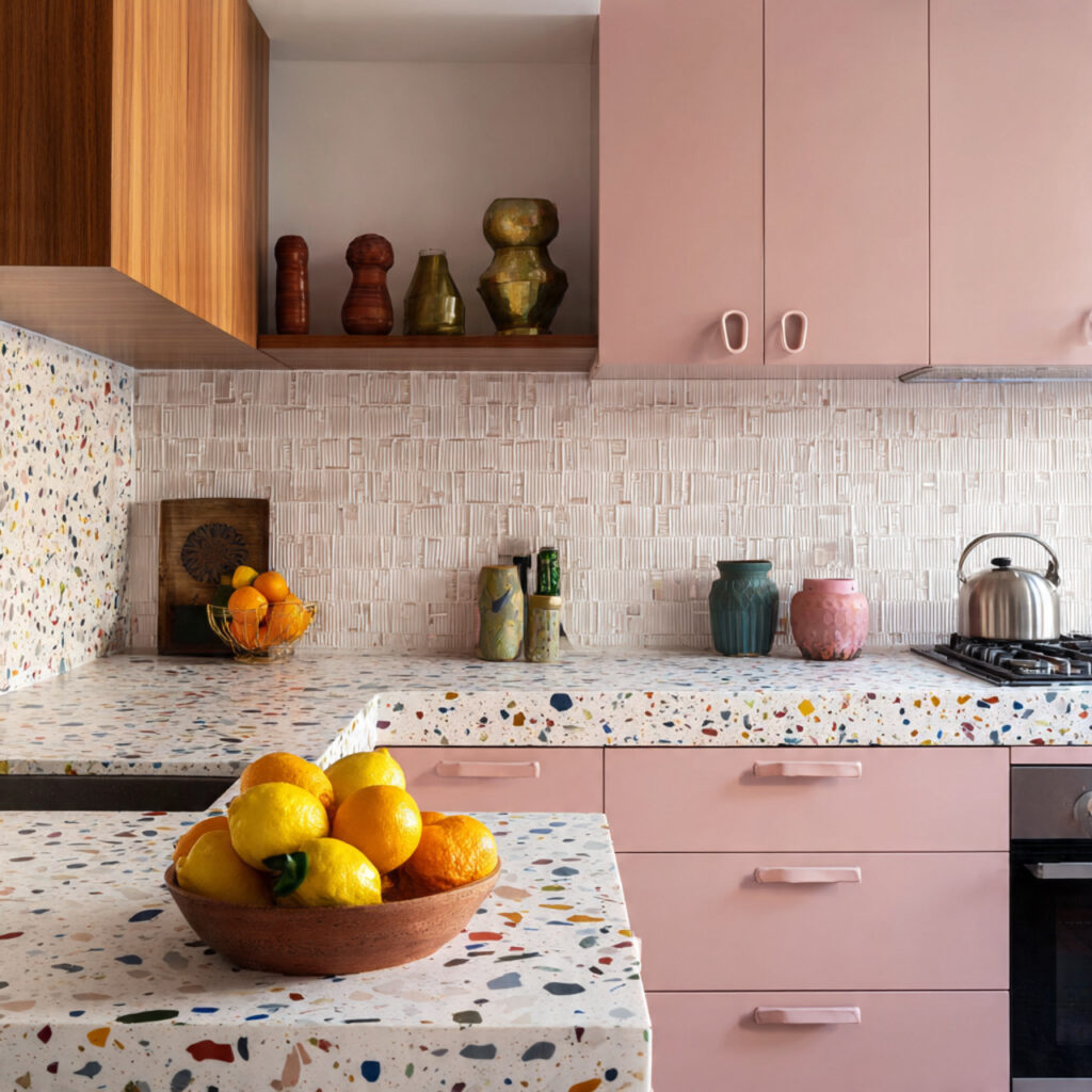 Terrazzo Countertop Kitchen Idea
