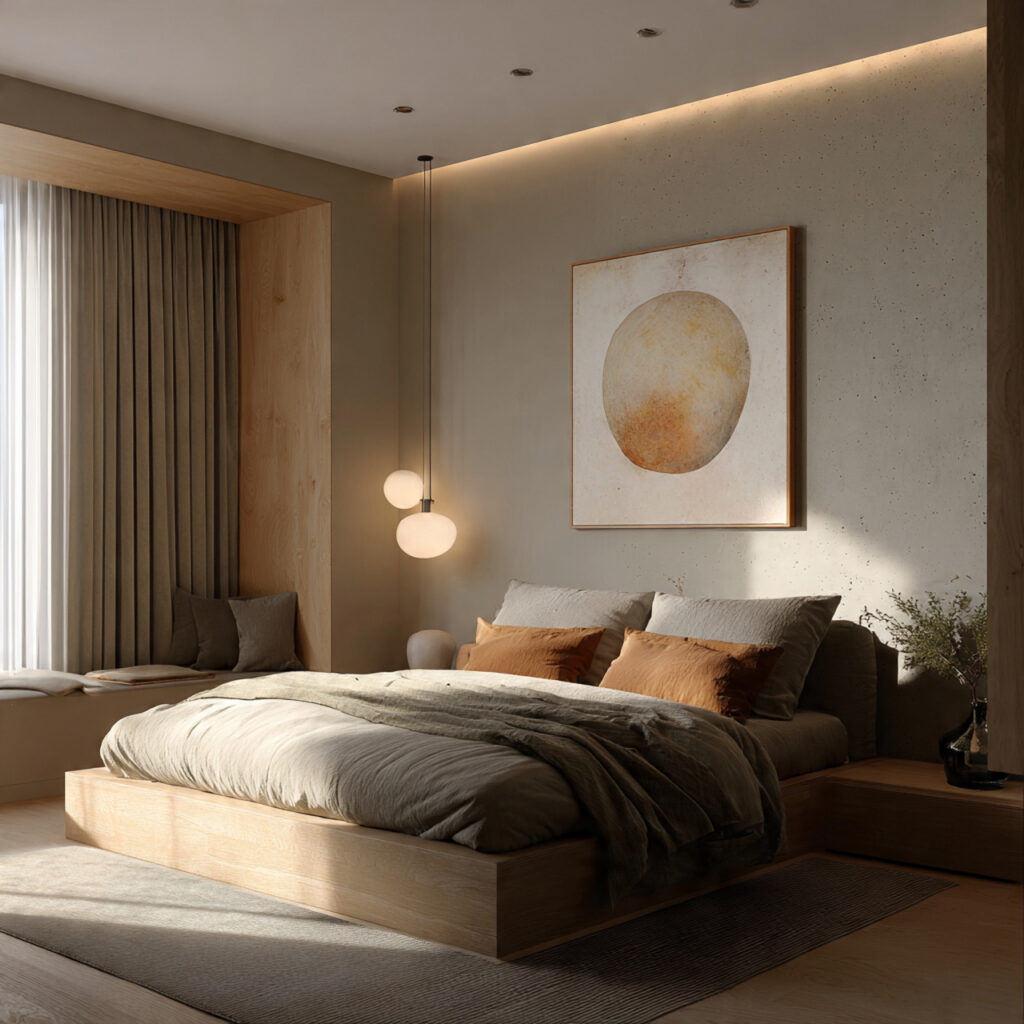 Cozy Minimal Color Pop Idea