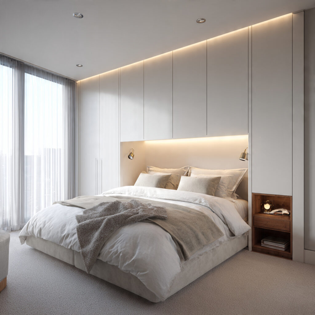Minimalists Bedroom Ideas 2026 for Modern Calm Spaces 27 minimalist bedroom with concealed storage solutions clean 1