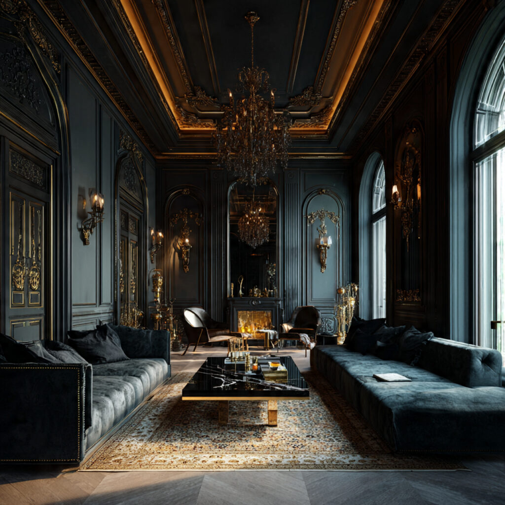 Moody Luxury Living Room Ideas