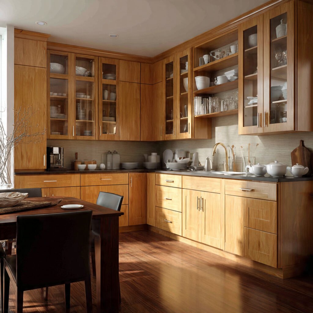 Natural Wood Grain Cabinet Ideas