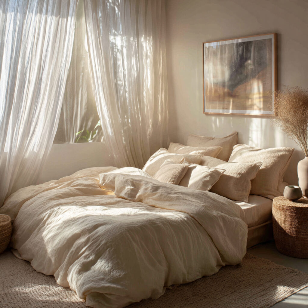 Natural Light and Soft Shadow Bedroom Ideas