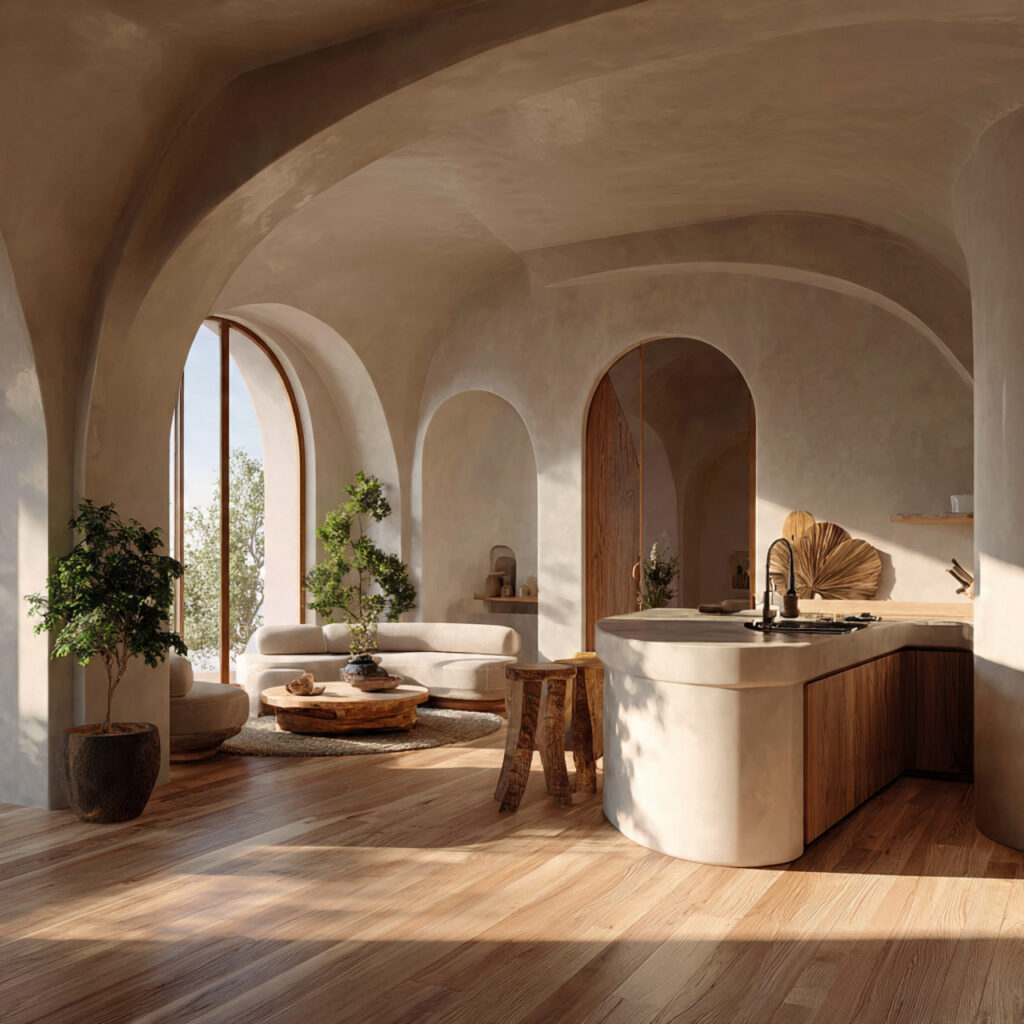 Curved Architecture Open Concept Idea