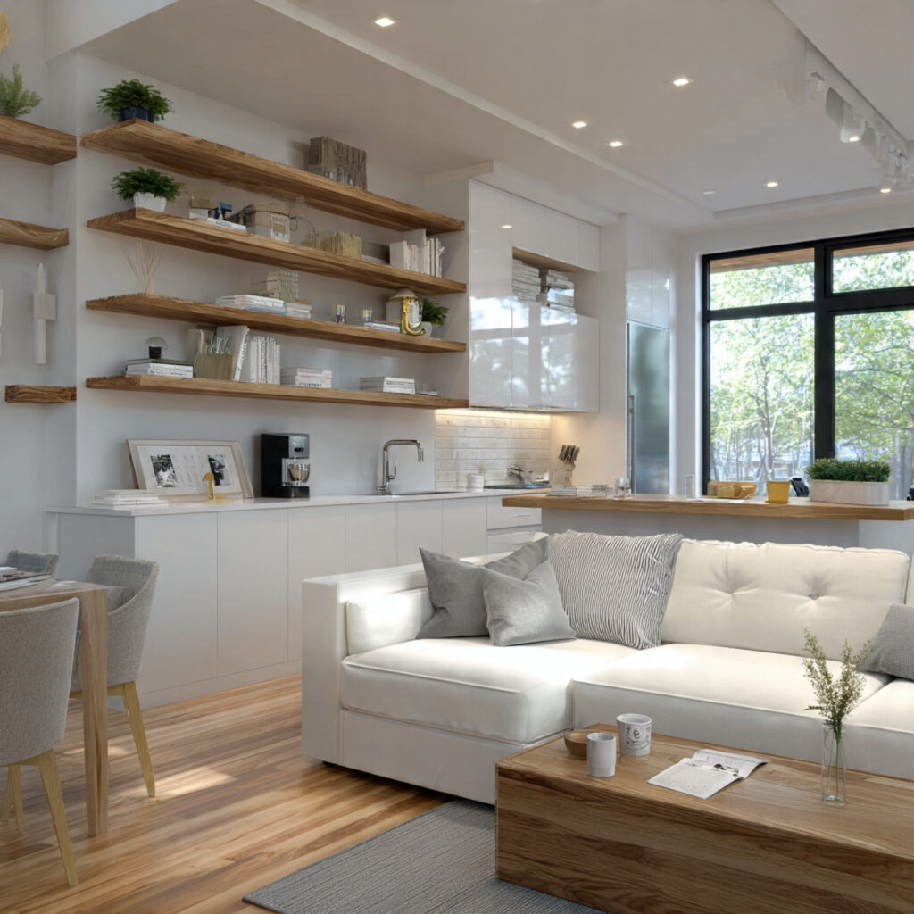 Creative Storage-Integrated Open Concept Idea