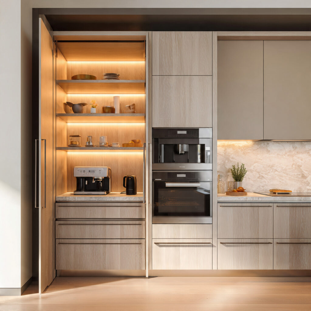 Mixed-Material Cozy Kitchen Idea