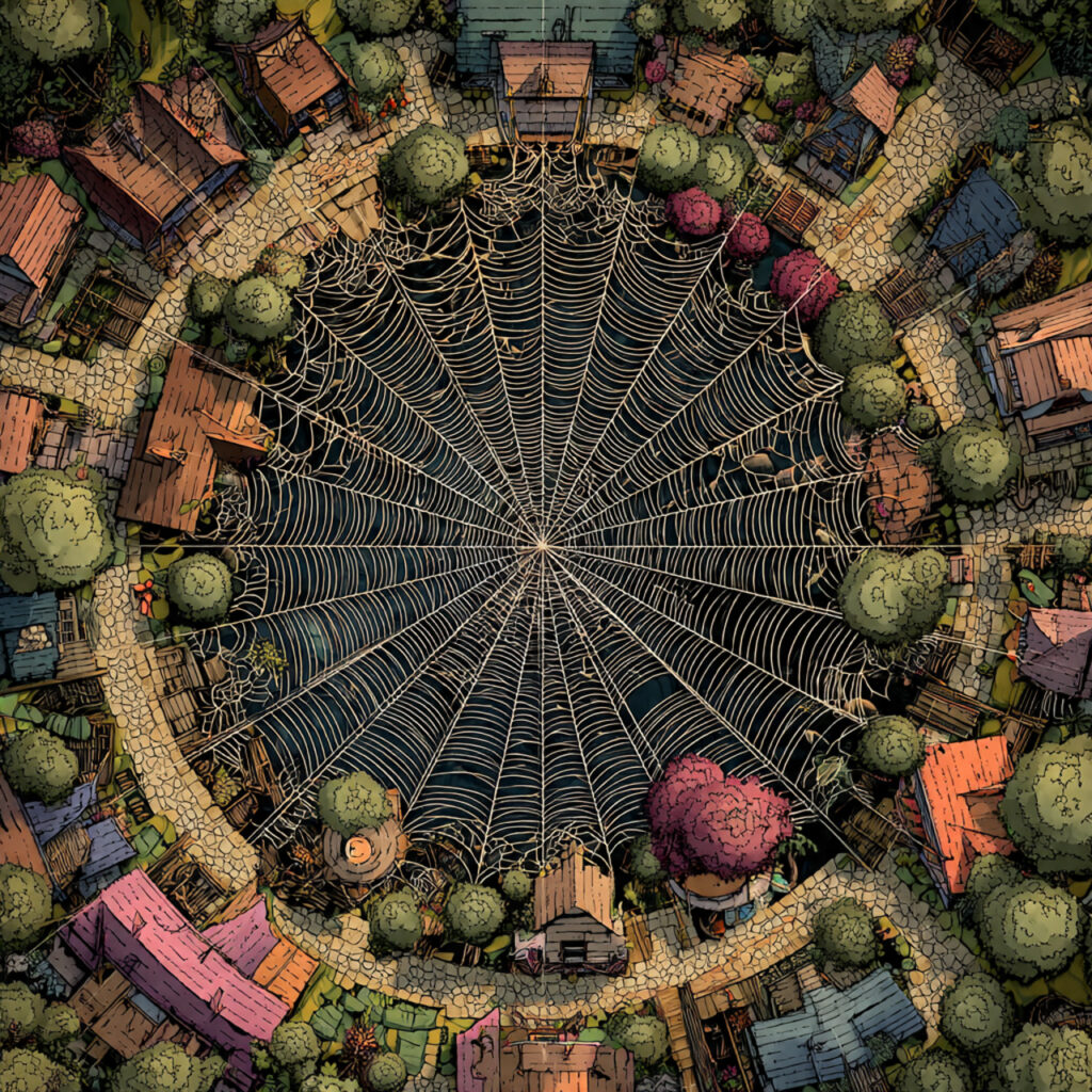 Spider Web Yard Ideas