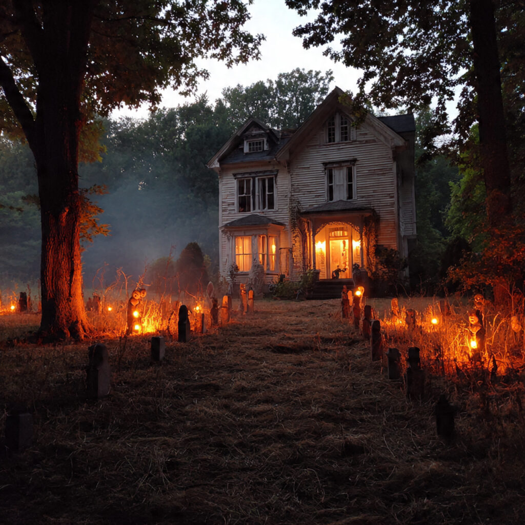 Spooky Front Yard Scene Ideas