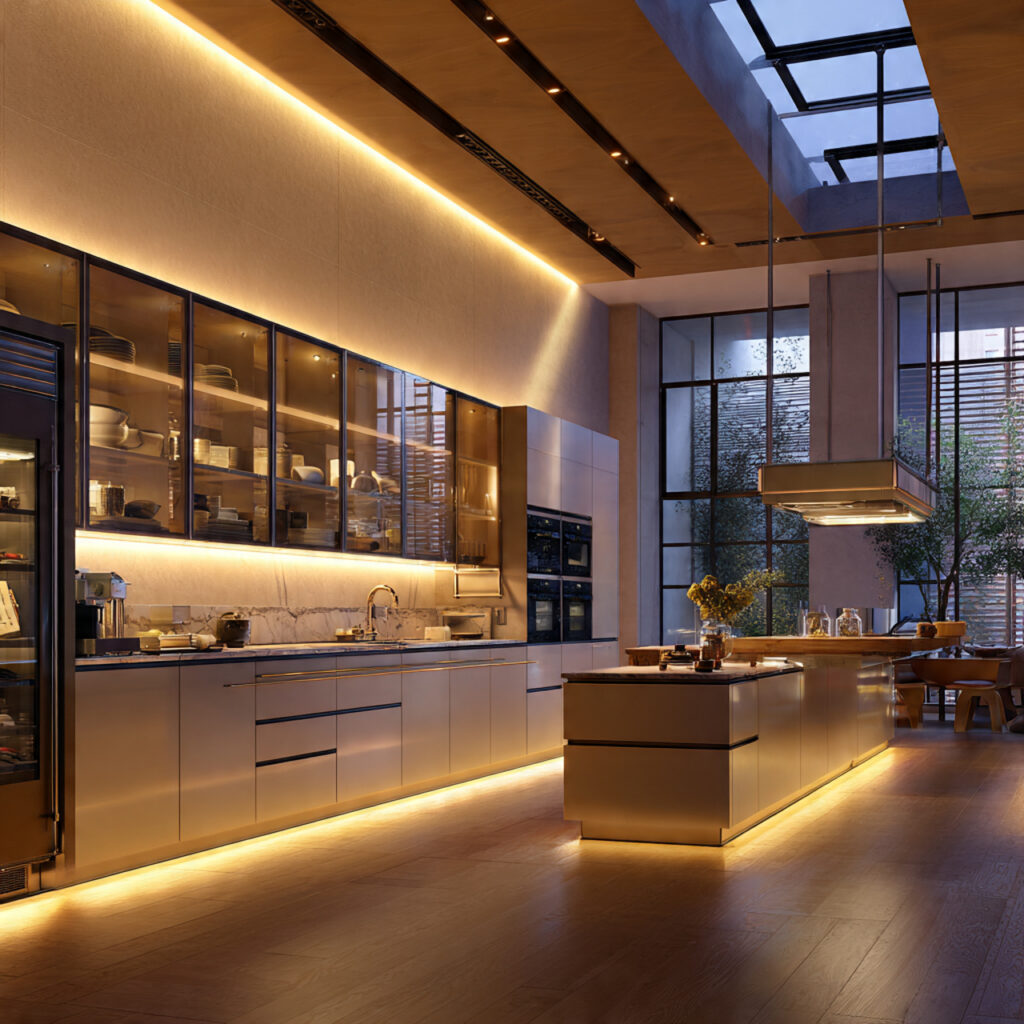 Cozy Smart Kitchen Integration Idea