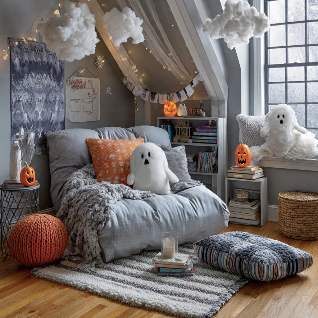 Whimsical Ghost-Themed Halloween Room Decor Ideas