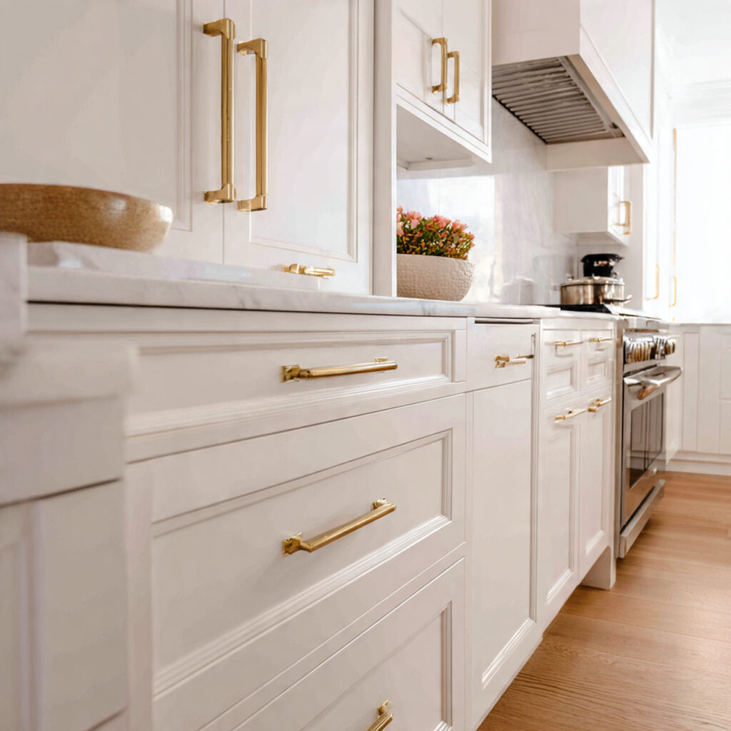 Metallic Hardware Kitchen Idea