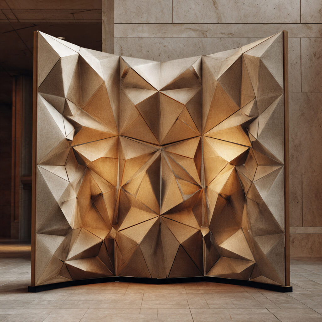 Origami-Inspired Folding Screens