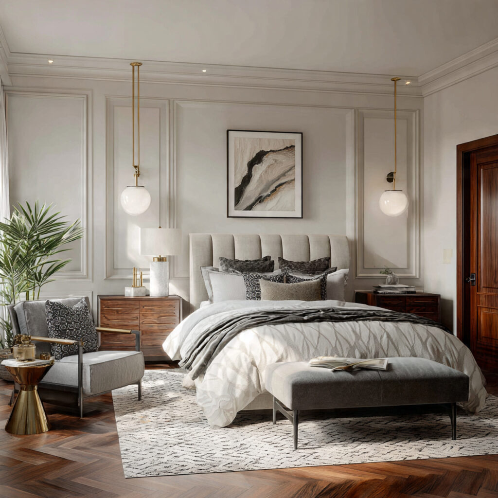 Modern classic bedroom lamp ideas