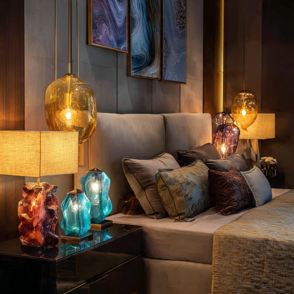 Unique bedroom lamps ideas