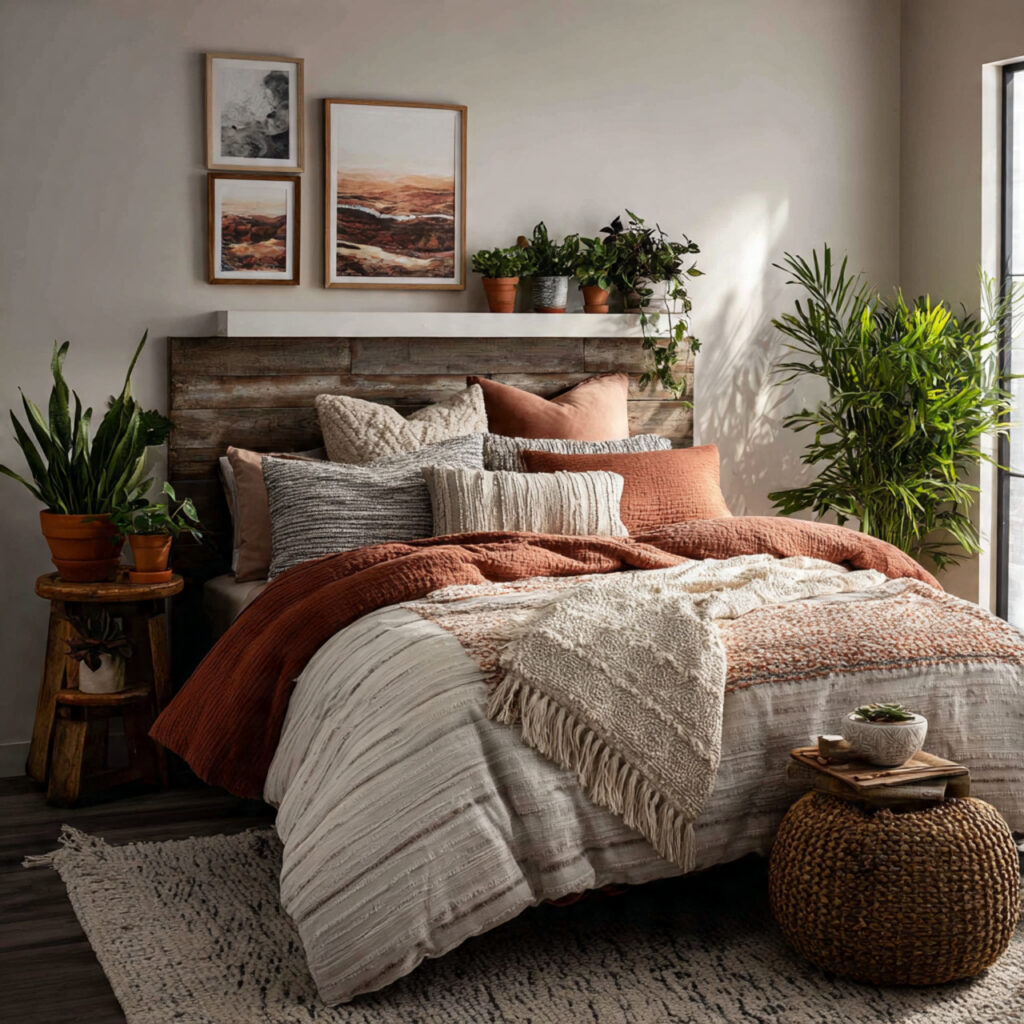 Boho chic queen comforter ideas