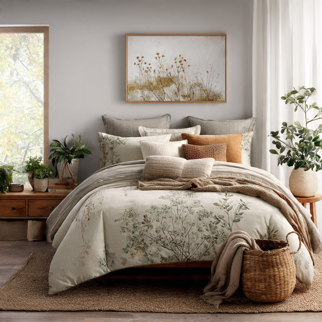 Nature-inspired bedroom comforter ideas