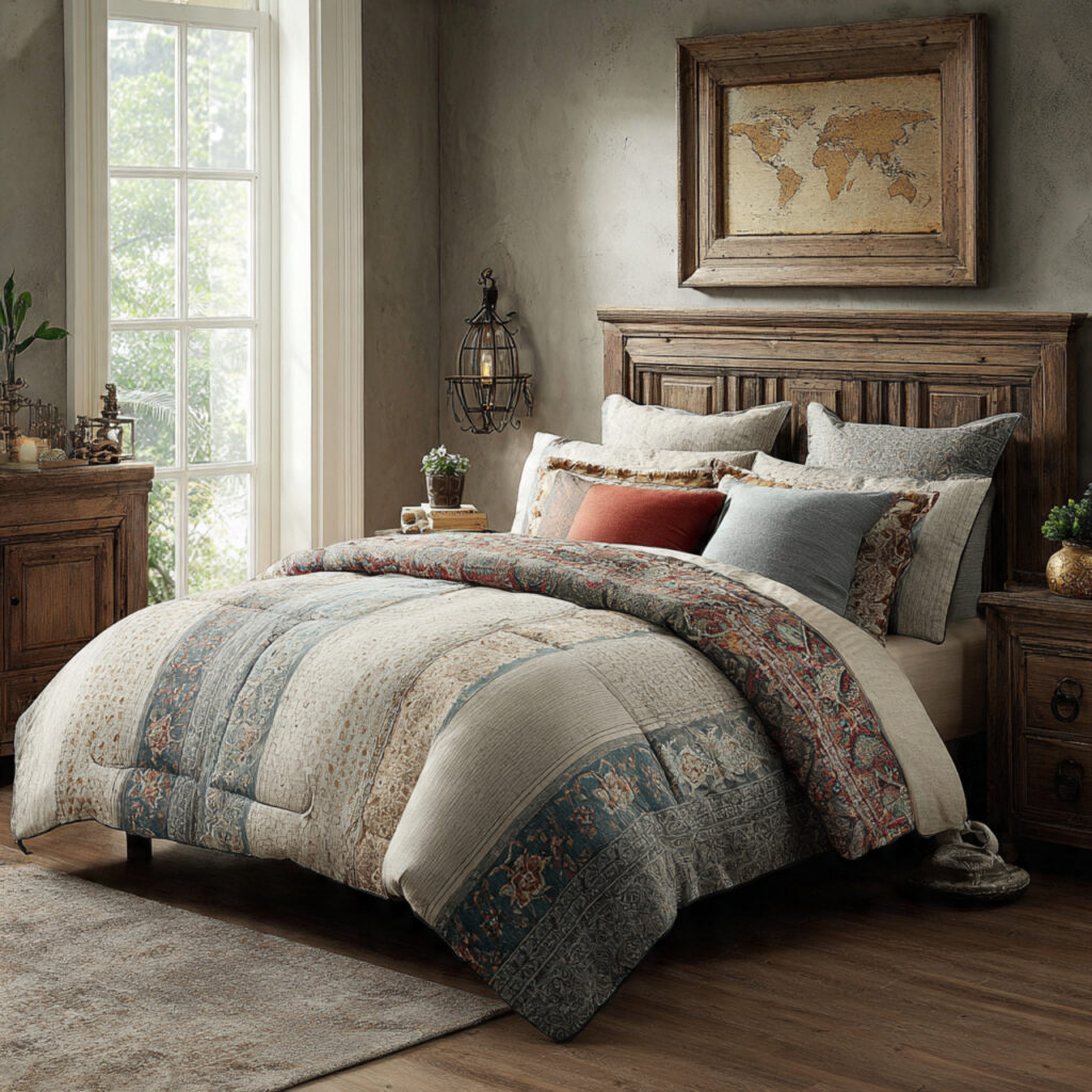 Vintage-style queen comforter ideas