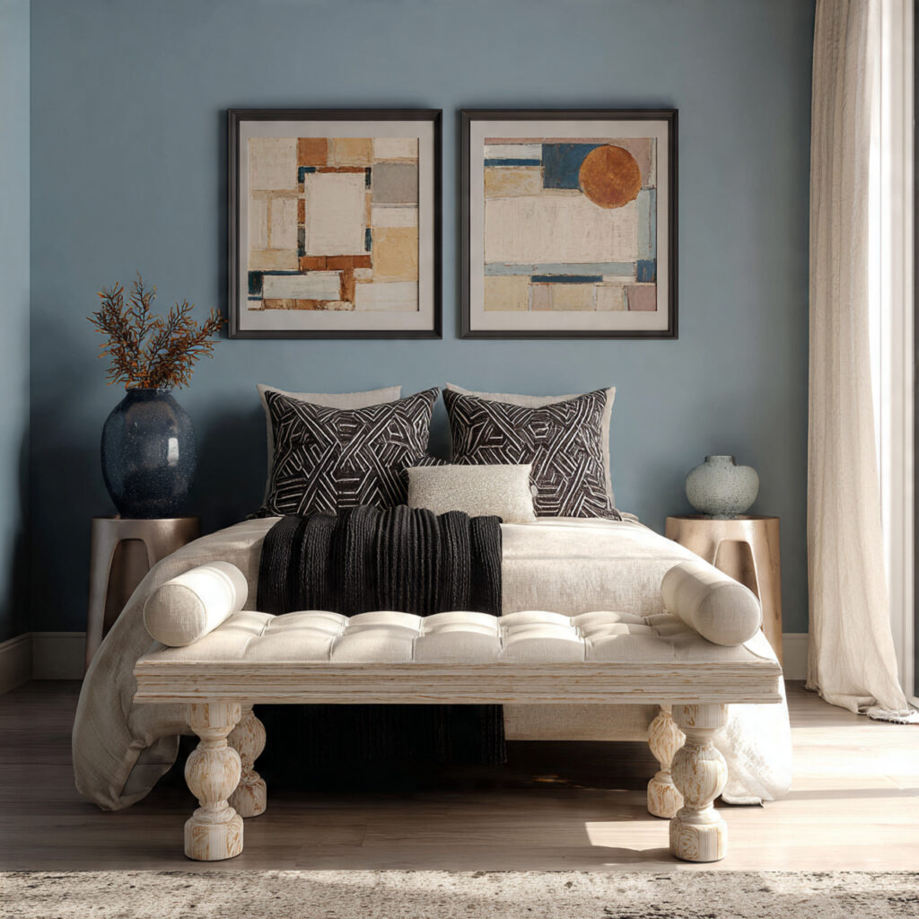 Decorative bedroom bench ideas