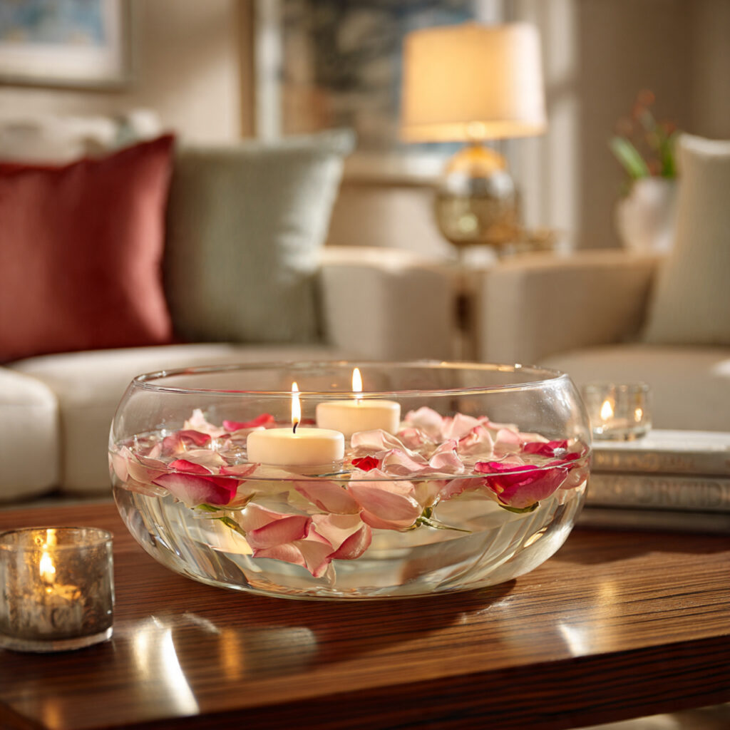 Romantic Floating Candle Bowls