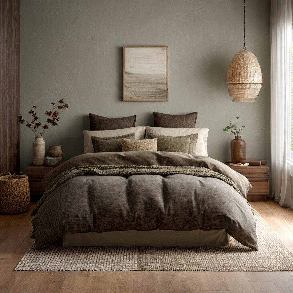 Earth-tone comforter set ideas