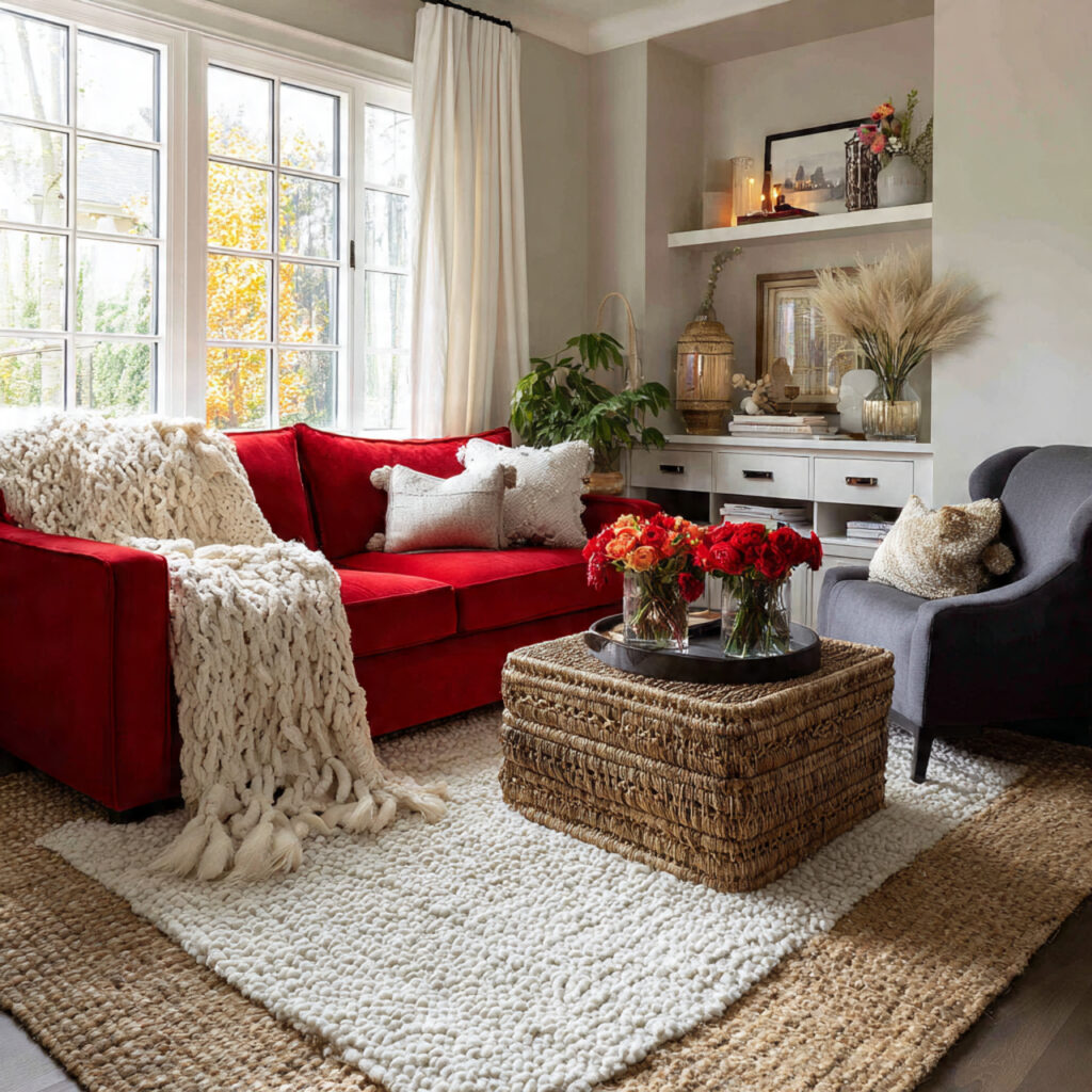 Romantic Layered Area Rugs