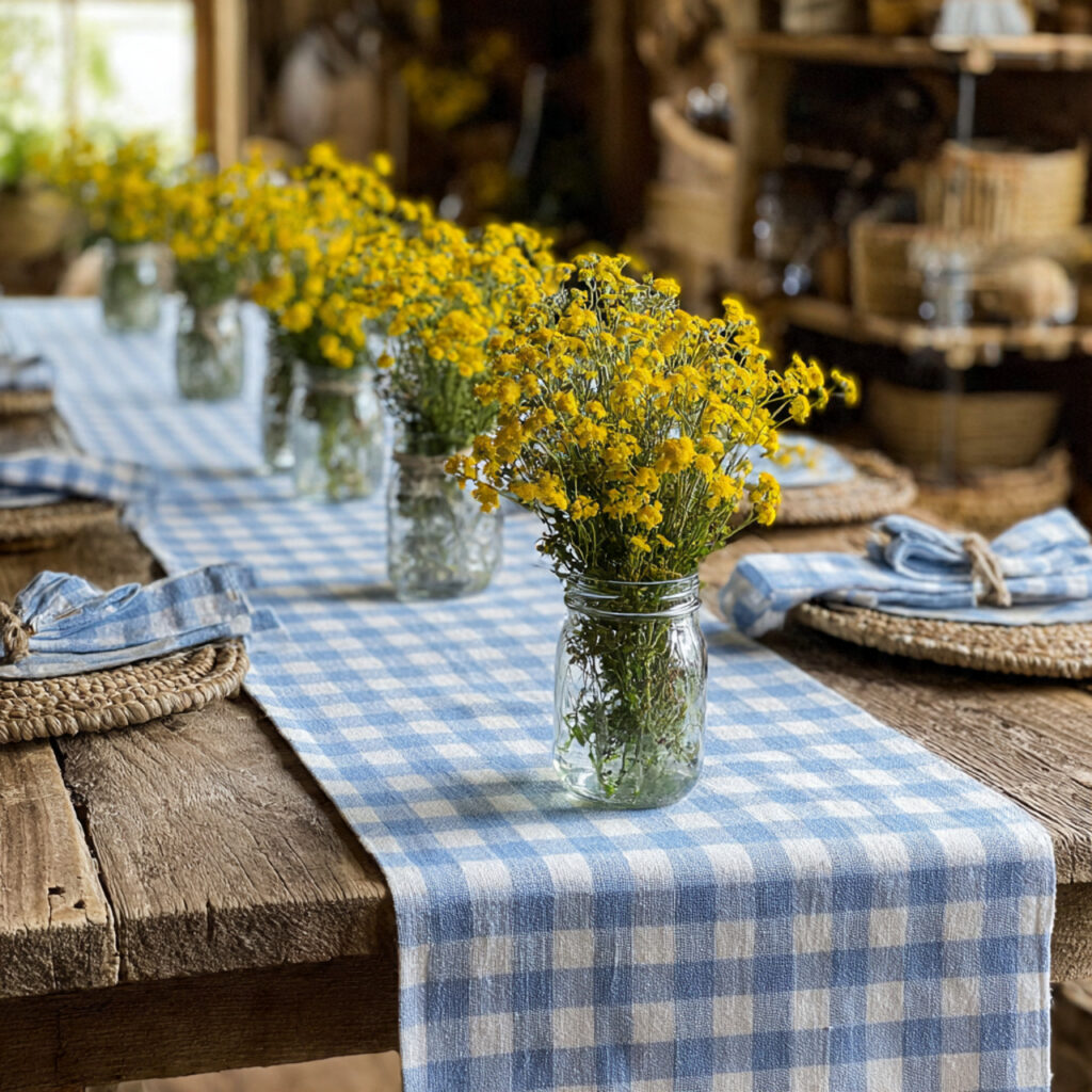 Gingham Table Runners