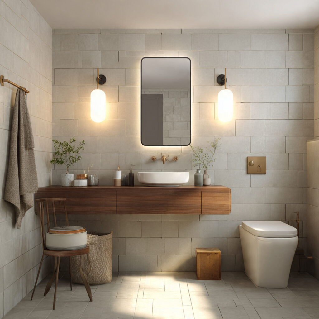 Minimalist valentines bathroom ideas