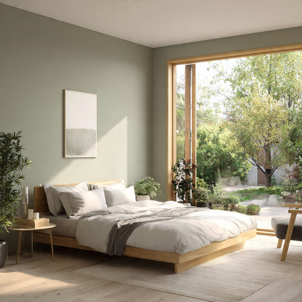 Soft Sage Green Accent Walls